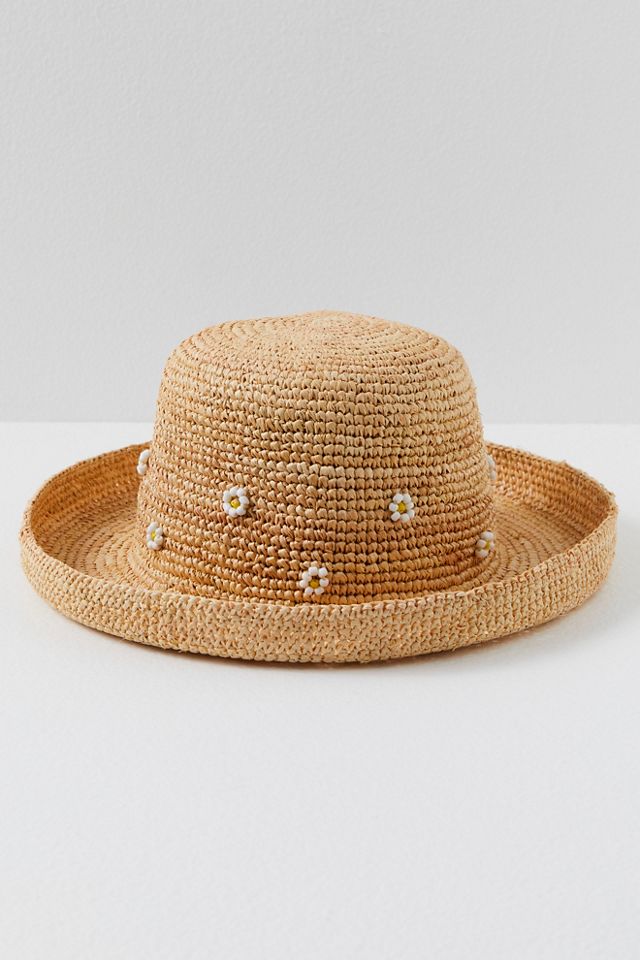 Daisy Cruiser Straw Bucket Hat #1