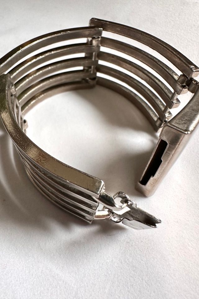 Vintage Chrome Machine Age Cuff Selected by Cherry #1