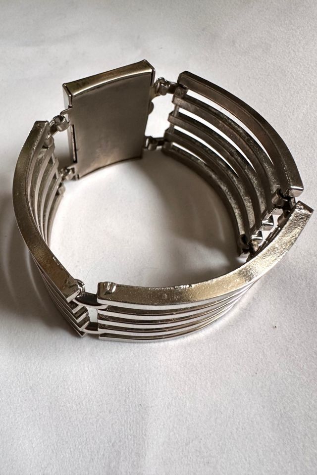 Vintage Chrome Machine Age Cuff Selected by Cherry #2
