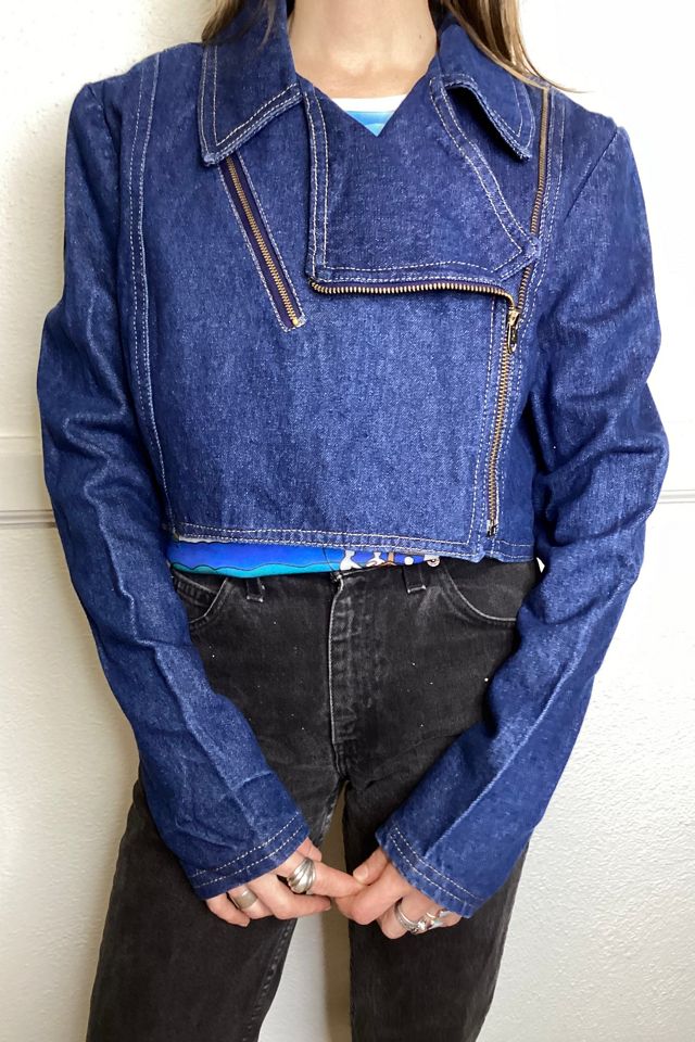 Moto Full Zip - Blue Jean