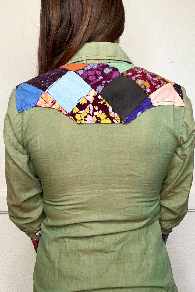 1970s Madras Cotton Western Shirt Selected by Cherry #2