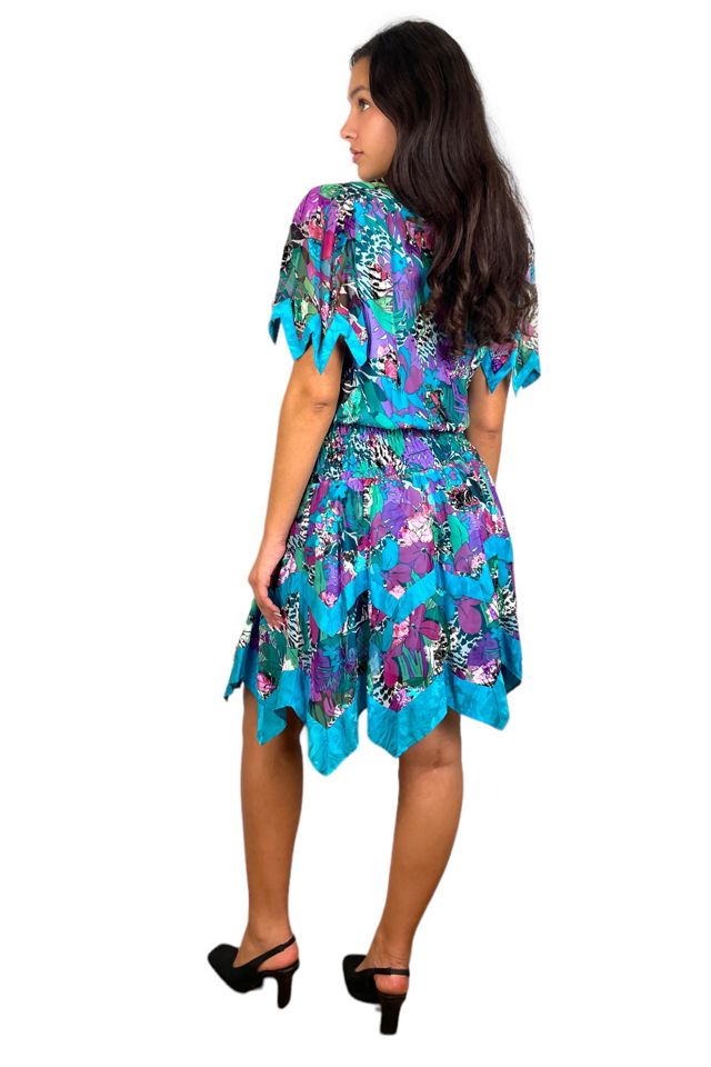 Vintage Diane Fres Floral Print Dress Selected By Ankh By Racquel Vintage #2