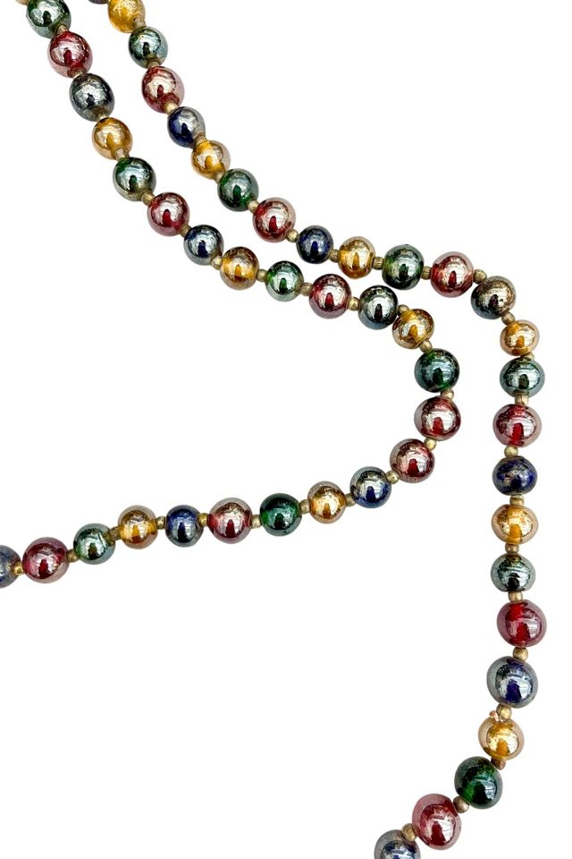 1980s Vintage Iridescent Bead Necklace Selected by BusyLady Baca & The Goods #1