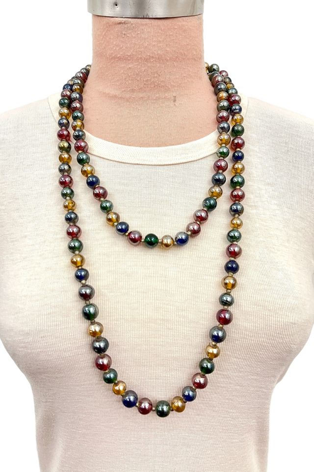1980s Vintage Iridescent Bead Necklace Selected by BusyLady Baca & The Goods #2