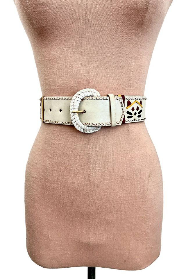 1970s Vintage Cat & Fish Leather Belt Selected by BusyLady Baca & The Goods #3