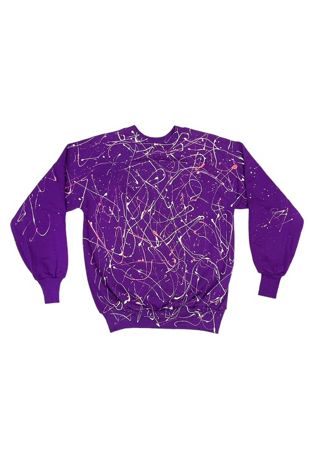 1980s Vintage All Over Paint Splatter Sweater Selected by BusyLady Baca & The Goods