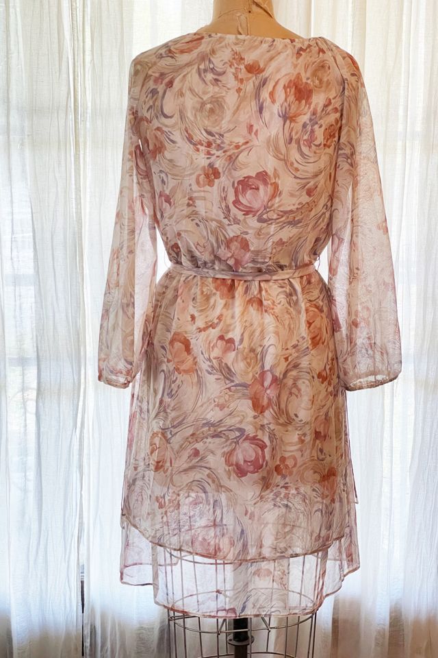 Vintage 1970's Floral Print Dress Selected by FernMercantile #2