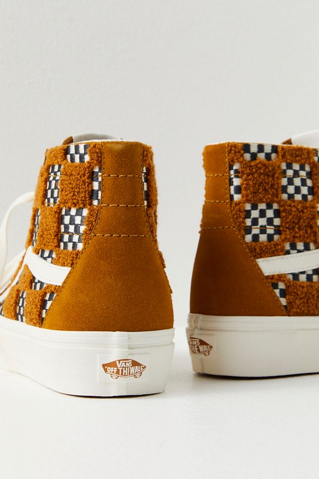 Vans sk8 hi checkerboard spruce yellow sales