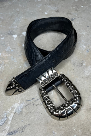 Vintage Black Leather Belt Selected by Wax Plant | Free People