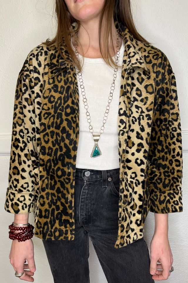 Free people hot sale cheetah jacket