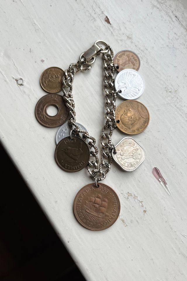 Coin on sale charm bracelet