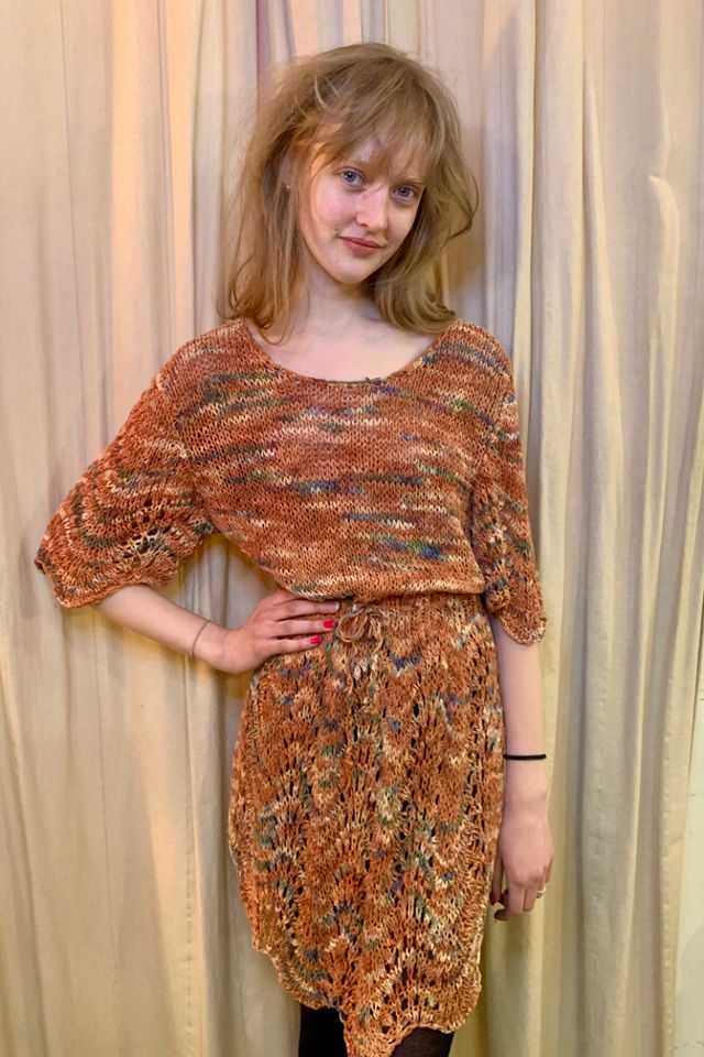 Vintage Hand-knit Space-Dye Dress Selected by Nomad Vintage