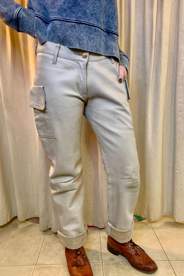 Vintage Helmut Lang Leather Cargo Pants Selected by Nomad Vintage #2