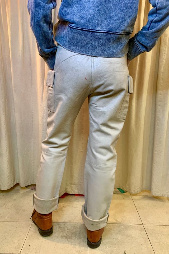 Vintage Helmut Lang Leather Cargo Pants Selected by Nomad Vintage #3