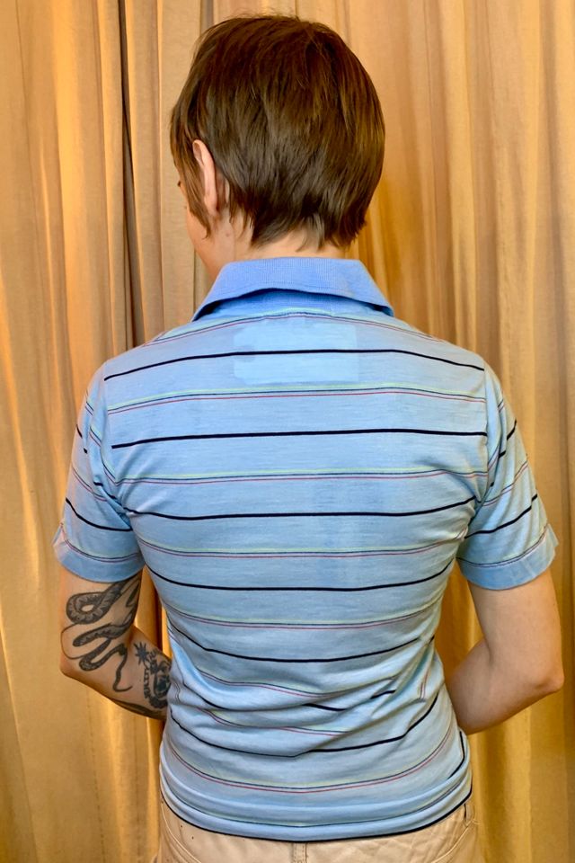 Vintage Striped Youth Boys Polo Short Selected by Nomad Vintage #3