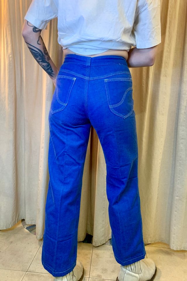 Incredible 1970s Vintage Kmart Women's Western Style Blue Denim