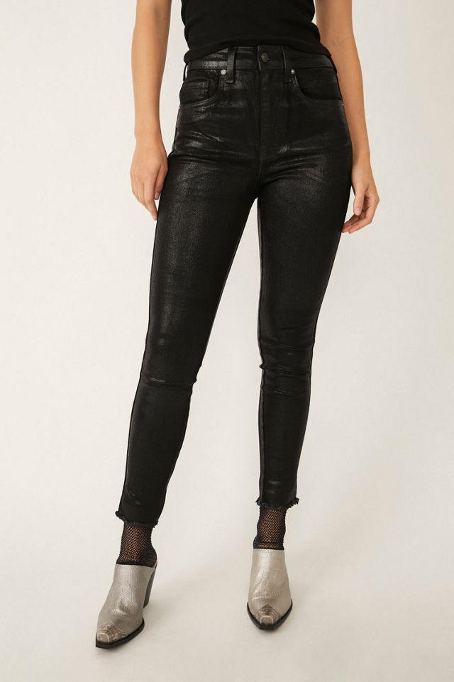 Raw High-Rise Coated Jeans | Free People
