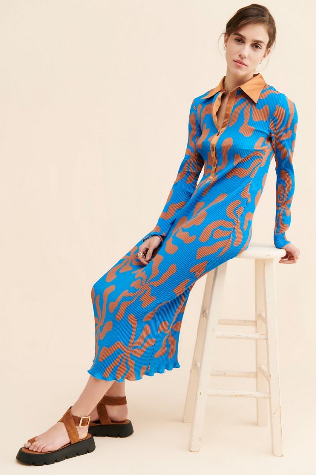 Arthur Apparel Crimped Midi Dress #3