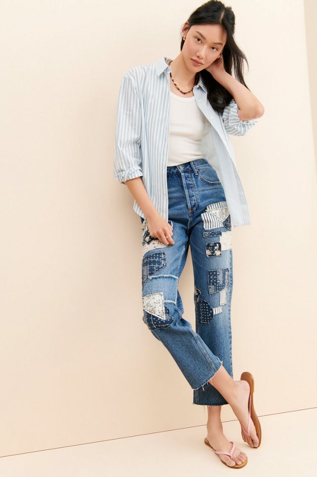 Driftwood Jordie Patchwork Jeans | Free People