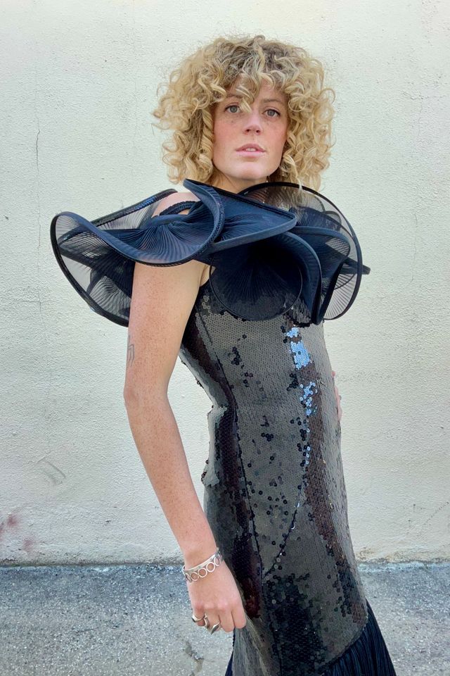 Vintage Lillie Rubin Black Sequin Mermaid Gown Selected by The Curatorial Dept. #1
