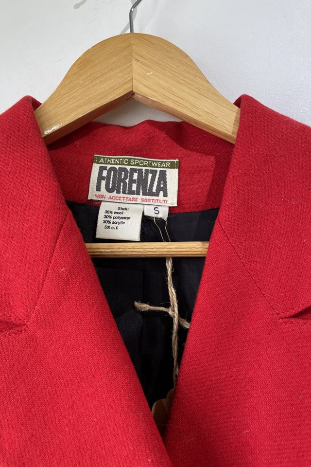 Vintage Forenza Red Cropped Suit Jacket Selected by The Curatorial Dept. #2