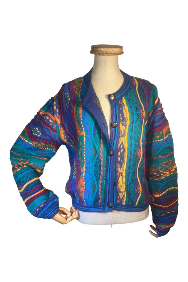 Well Worn Art Vintage Australian Coogi Cardigan Sweater Free People