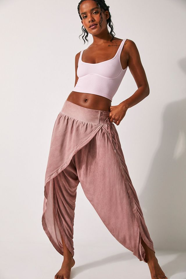 Free People Livin' In It Cotton-linen Pants in Natural