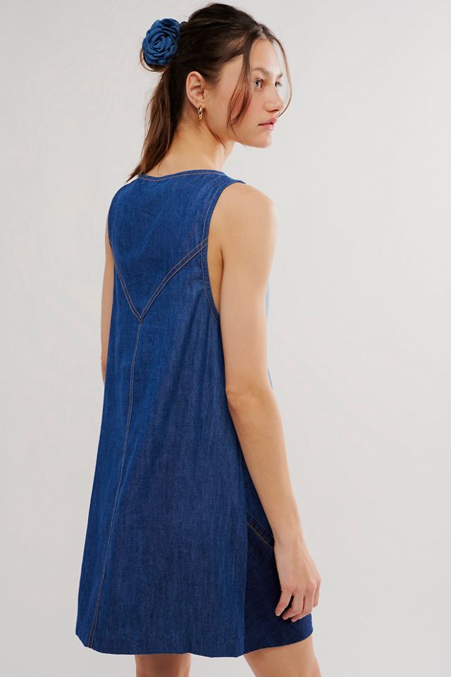 Patches Of Denim Mini Dress #1