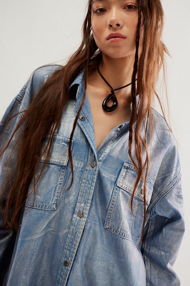 OneTeaspoon Nixie Denim Top #3