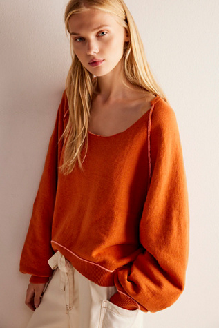 We The Free Midnight Pullover at Free People in Espresso Combo, Size: XL, £148.00