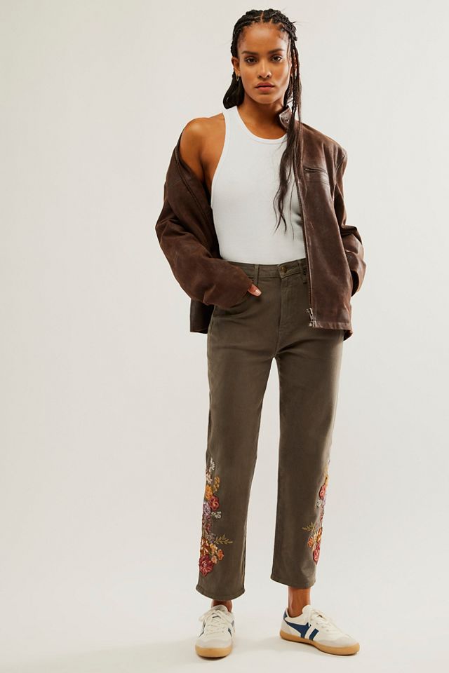 Driftwood Royce Embroidered Jeans #7