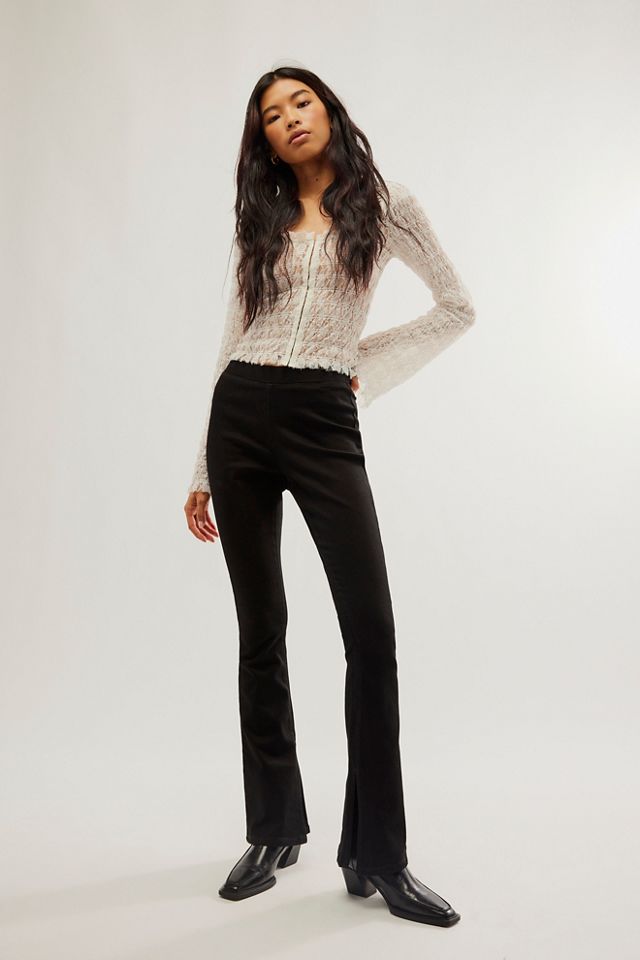 Make it Effortless Black High Rise Flare Pants