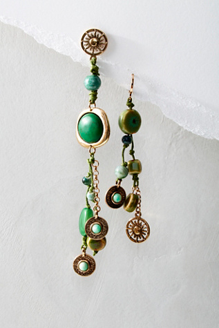 All Seasons Dangles at Free People in Jade Green