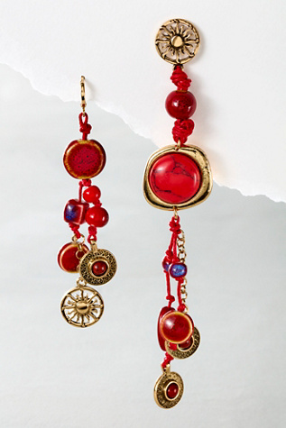 All Seasons Dangles at Free People in Red/Coral