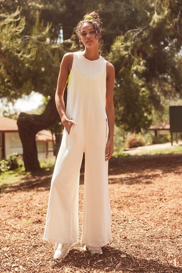 Free people white jumpsuit on sale