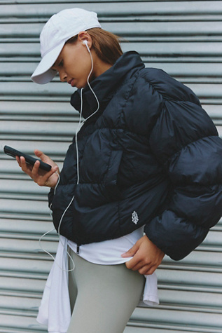 In A Bubble Puffer Jacket