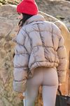 In A Bubble Puffer Jacket