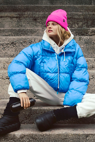In A Bubble Puffer Jacket