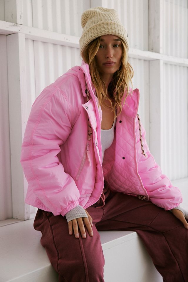 Free people pink clearance puffer