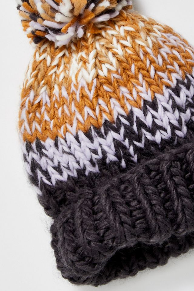 Bonnet en maille à rayures Tide #3
