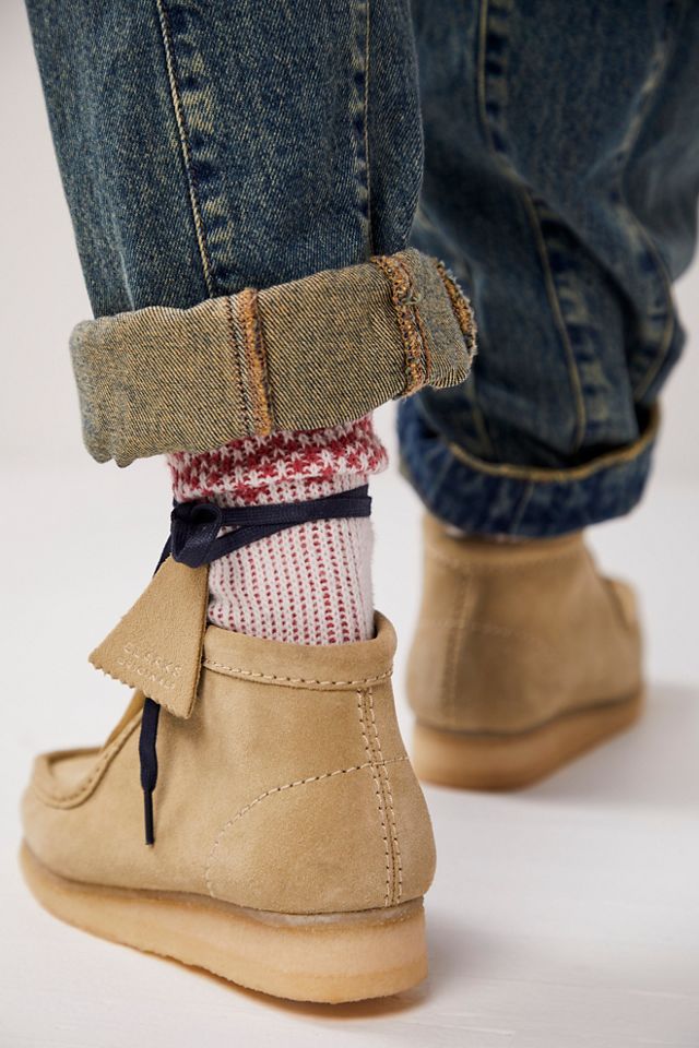 新品未使用 Clarks Wallabee Boot Maple UK8 1/2 Clarks Originals Wallabee Boot Gore-Tex - Maple 26179257-MP