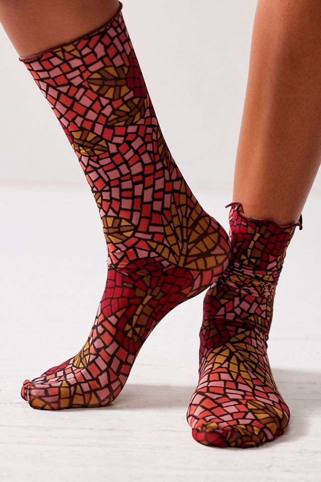 Chaussettes à motif de vitrail Only Hearts #1