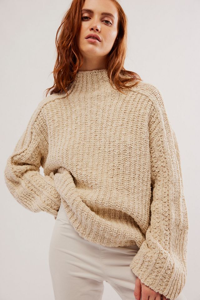 Free people seedling mock neck outlet sweater