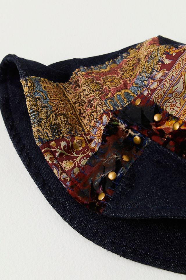 Freya Tapestry Patchwork Bucket Hat | Free People display picture 2