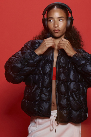 Scrunchy Glossy Pippa Packable Puffer Jacket by FP Movement at Free People in Black, Size: Medium