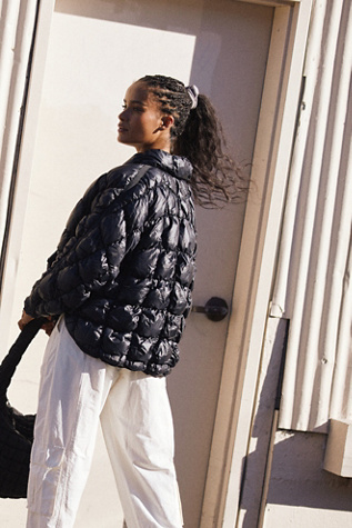 Scrunchy Glossy Pippa Packable Puffer Jacket