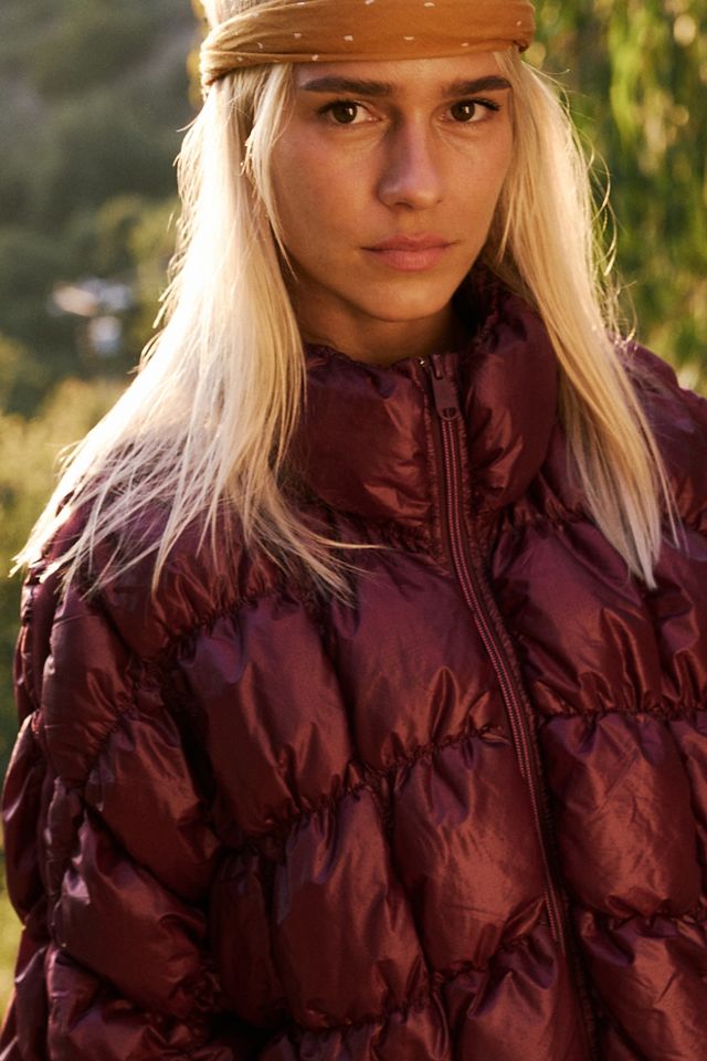 Free People Scrunchy Glossy Pippa Packable Puffer Jacket. 4