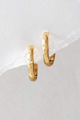 Speckled Hoop Earrings