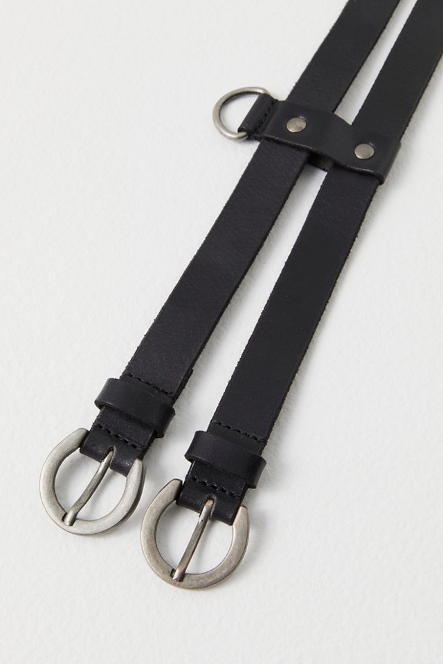Dani Double Buckle Belt | Free People display picture 3