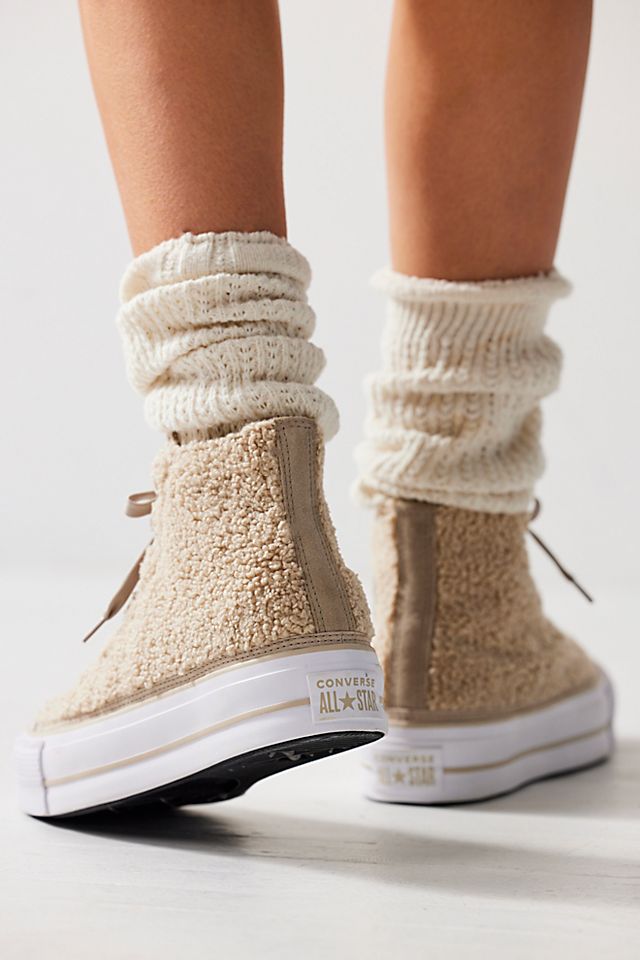 Chuck Taylor All Star Lift Platform Cozy Club Sneakers | Free People
